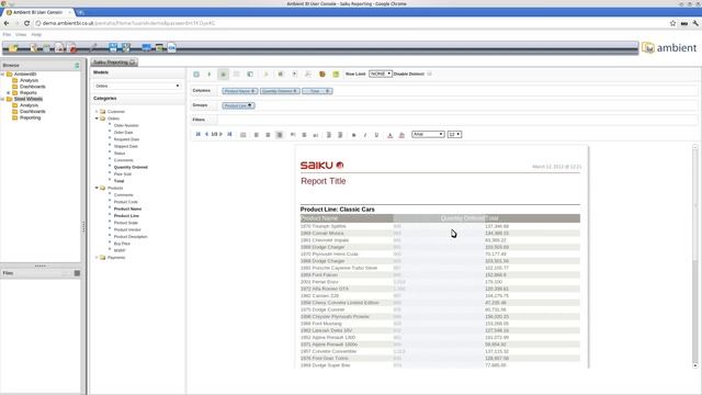 Saiku Reporting Quick Start смотреть онлайн