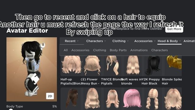 How to make a hair combo / equip multiple hair in roblox (2023 working tutorial ) смотреть онлайн