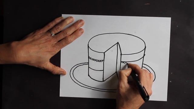 How to Draw a Cake Step By Step Drawing Tutorial - Art With Trista смотреть онлайн