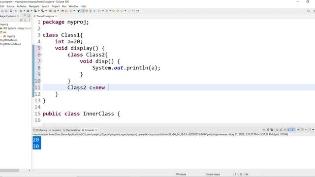 #92 Java Method Local Inner Class смотреть онлайн