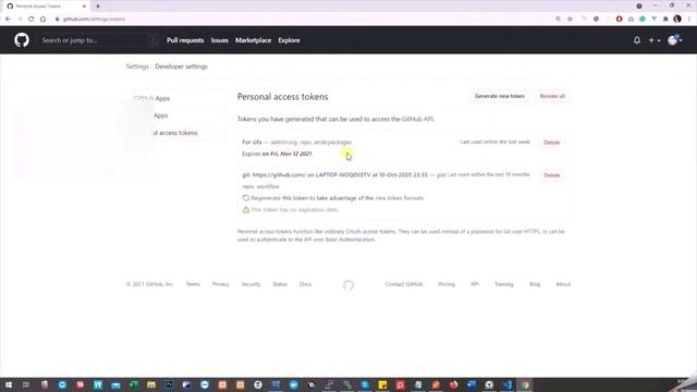 Support for password authentication was removed on August 13, 2021.Use personal access token instea смотреть онлайн