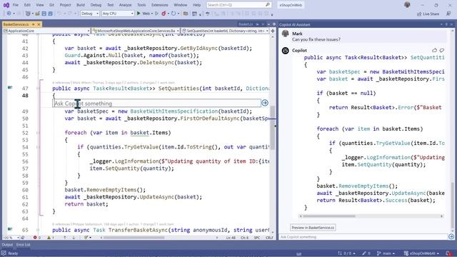 GitHub Copilot Chat in Visual Studio 2022 смотреть онлайн