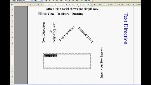 Change Text Direction in Open Office смотреть онлайн