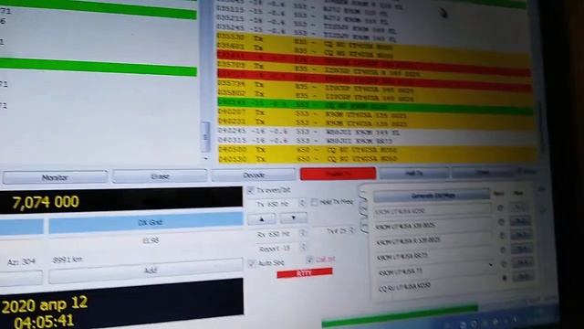 Работа в контесте European FT 8 Club смотреть онлайн