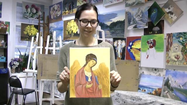 Отзыв. Как нарисовать икону. Икона на холсте Архангел Михаил смотреть онлайн