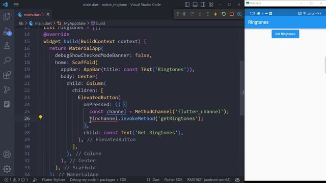 Method Channel in Flutter - Load Device Ringtones смотреть онлайн