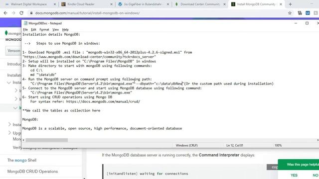 MongoDB Installation Guide for Windows смотреть онлайн