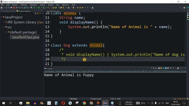 Java Tutorial #27 - Method Overriding in Java Programming смотреть онлайн