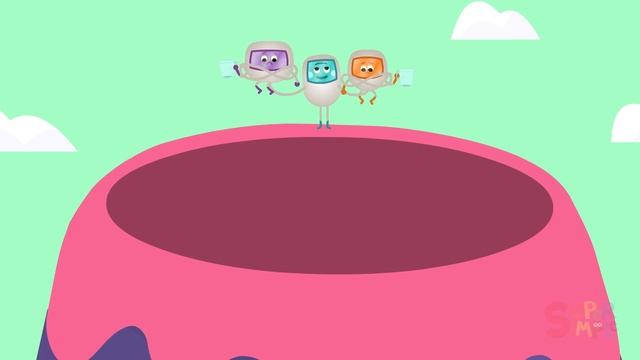 The Bumble Nums Make Erupting Raspberry Lava Cake | Cartoon For Kids смотреть онлайн