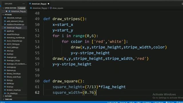 Draw USA ??Flag |Full Python Code || Python Turtle смотреть онлайн