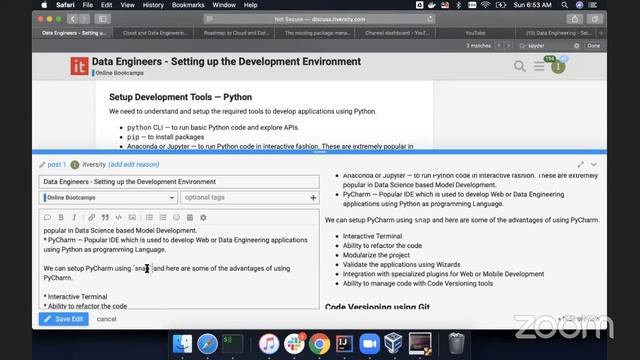 Data Engineering - Setup Development Environment смотреть онлайн