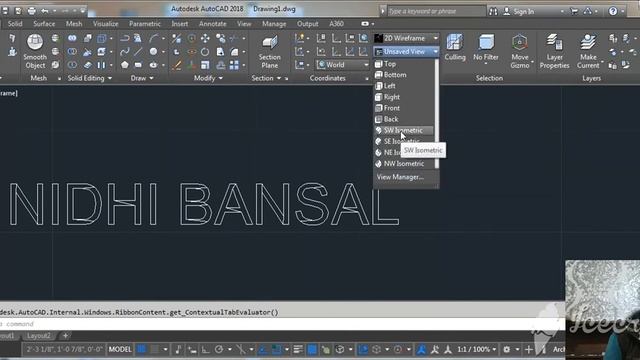 How to make 3d text in AutoCAD смотреть онлайн