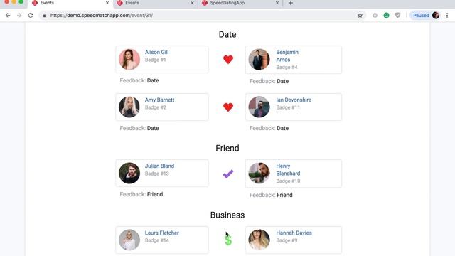 SpeedMatchApp Demo: Professional speed matching, dating and networking software смотреть онлайн