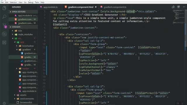 07 - Applying Linear Background to Jumbotron with Angular смотреть онлайн