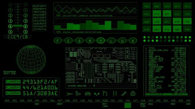 Ophidic Displays: Retro Sci-Fi Screensaver смотреть онлайн