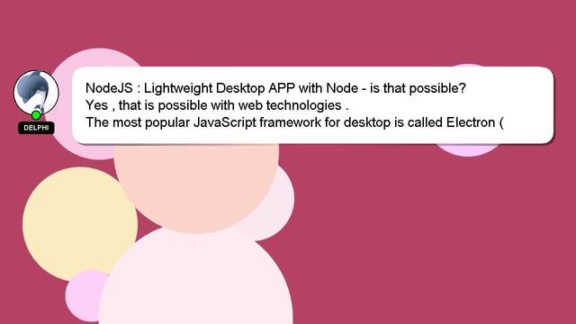 NodeJS : Lightweight Desktop APP with Node - is that possible? смотреть онлайн