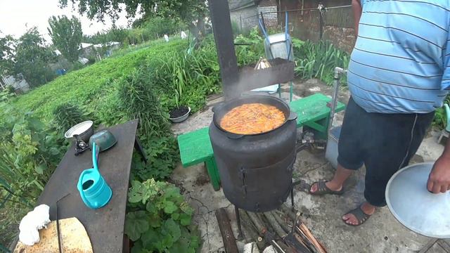 ГОТОВИМ ПЛОВ ИЗ КУРИЦЫ С БРАТОМ, ЖАРИМ ШАШЛЫК СВИНОЙ, ЖДЁМ ГОСТЕЙ. 1 июля 2023 г. смотреть онлайн