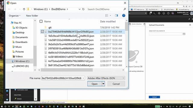 Upload multiple JSON files from disk to Azure CosmosDB смотреть онлайн
