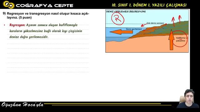 10. SINIF COĞRAFYA 1. DÖNEM 1. YAZILI ÇALIŞMASI
