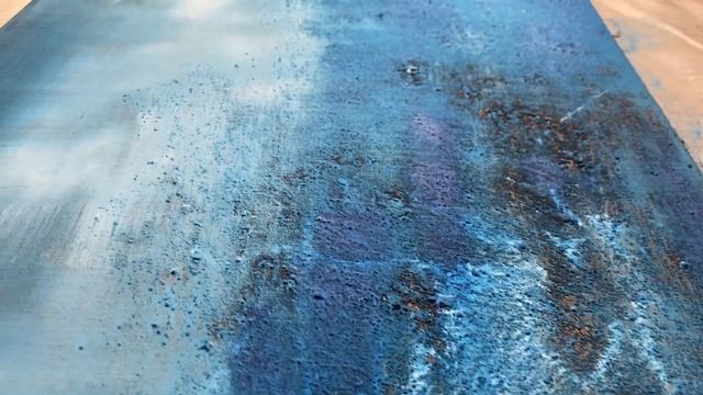 ТЕКСТУРА ИЗ РЕЧНОГО ПЕСКА И КРАСКИ / АБСТРАКТНАЯ КАРТИНА смотреть онлайн