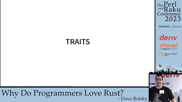 Why Do Programmers Love Rust? - Dave Rolsky - TPRC 2023 смотреть онлайн