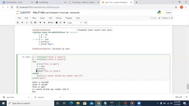 Python - Exception handling смотреть онлайн