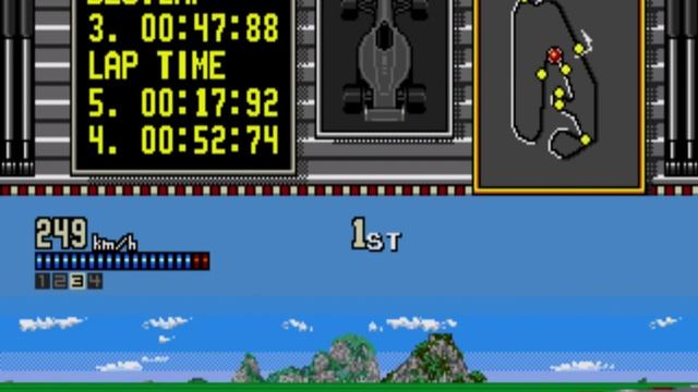 Ferrari Grand Prix Challenge epic race SEGA GENESIS смотреть онлайн