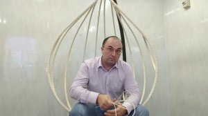 Часть 2.Плетение подвесного кресла кокона своими руками искусственным ротангом.