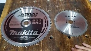 Циркулярные диски по алюминию от Makita и Bosch