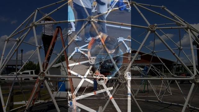 Our Geodesic Dome Connector - How it Works! смотреть онлайн