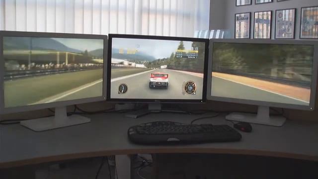 GRID Eyefinity HD 5850 demo смотреть онлайн