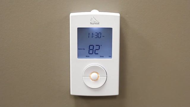 NUHEAT SOLO thermostat programming. Step 4. Setting the Home Day Schedule. смотреть онлайн