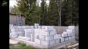 Баня для Дачи, из пеноблоков, Сделай Сам, 2019, Bathhouse for cottages, from foam blocks, DIY
