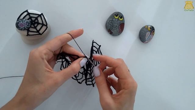 Салфетка-паутина крючком ♥ Мастер-класс ♥ Хэллоуин ♥ Halloween spider web ♥ Crochetka design DIY смотреть онлайн