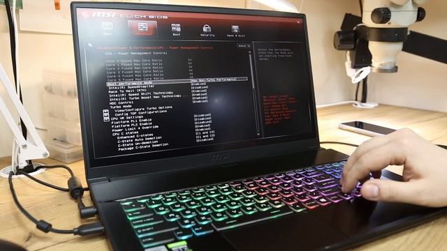 Undervolting ноутбука MSI GF75 настройка BIOS смотреть онлайн
