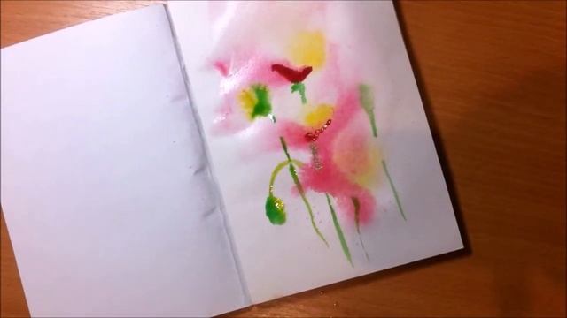 Маки. Рисунки акварелью. смотреть онлайн