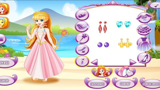 White Horse Princess Dress Up?? , interesting girls games ?. смотреть онлайн