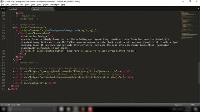 Section Development - Full Screen Banner Section (Bangla) || Web Designers Community смотреть онлайн