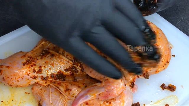 Цыплёнок ТАБАКА по-грузински. Вкуснейшая жаренная курица. TOBACCO chicken in Georgian. fried chicke смотреть онлайн