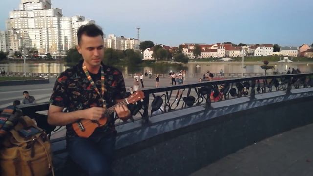 Maroon 5 "Payphone" - ukulele cover смотреть онлайн