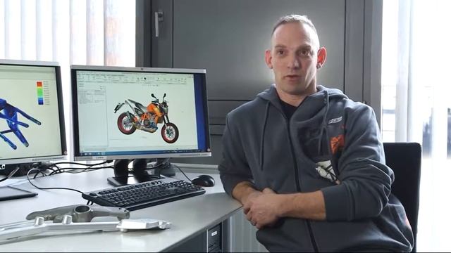 Разработка мотоциклов KTM-SPORTMOTORCYCLE в PTC Creo смотреть онлайн