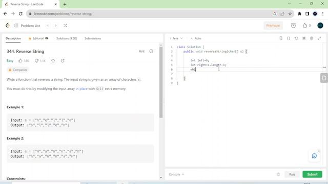 12. Reverse String - leetcode #344 | Java DSA LeetCode Solutions смотреть онлайн