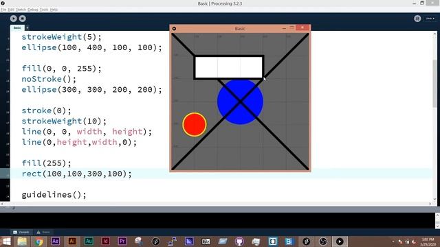 Processing - Shapes + Opacity смотреть онлайн
