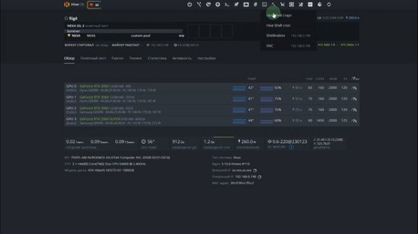 NEXA Rigel Miner | Как добавить в Hive OS и Windows