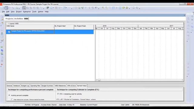 Create WBS in Primavera P6 смотреть онлайн