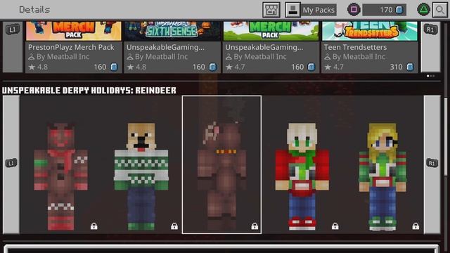 Minecraft: UNSPEAKABLE DERPY HOLIDAYS Skin Pack By UnspeakablePlayz смотреть онлайн