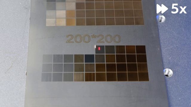 Лазерный маркер, цветная гравировка на металле, Raycus и IPG. Сравнение линз 100х100 и 200х200