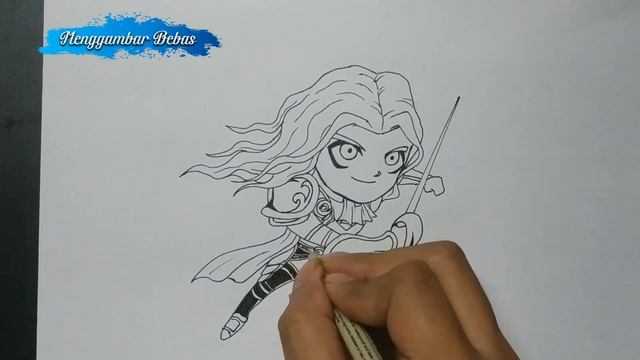 Drawing Chibi Lancelot Mobile Legends - Menggambar Lancelot смотреть онлайн