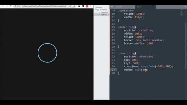 Breathing Ring Animation using HTML and CSS || Pulse Ring Animation || CSS Pulse Animation