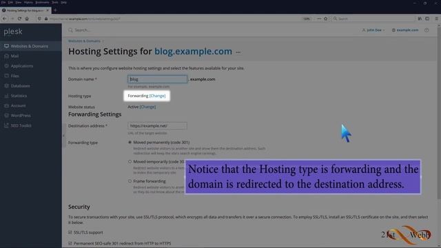 How to Remove a subdomain redirect in Plesk 21st Webb смотреть онлайн